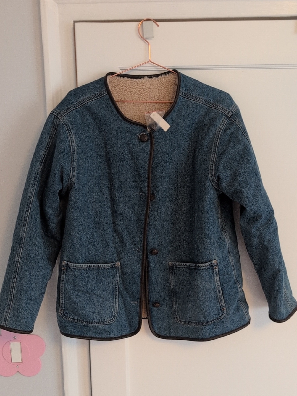 Madewell Reversible Denim/Sherpa Jacket